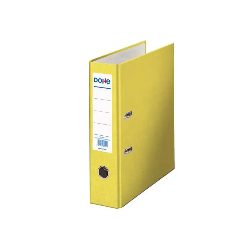 Dohe Archivador de Palanca Tamaño Folio - Lomo Ancho 70mm - Ollao, Rado y Tarjetero en el Lomo - Carton Forrado con Polipropilen