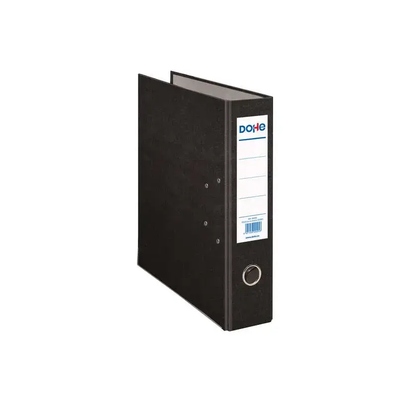 Dohe Archivador de Palanca Tamaño Folio - Lomo Ancho 70mm - Ollao, Rado y Tarjetero en el Lomo - Carton Forrado con Polipropilen