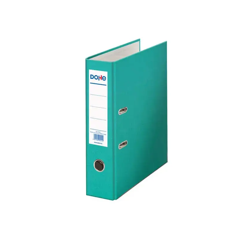 Dohe Archivador de Palanca Tamaño Folio - Lomo Ancho 70mm - Ollao, Rado y Tarjetero en el Lomo - Carton Forrado con Polipropilen