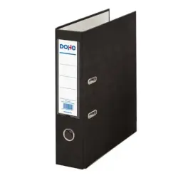 Dohe Archivador de Palanca Tamaño A4 - Lomo Ancho 70mm - Ollao, Rado y Tarjetero en el Lomo - Carton Forrado con Polipropileno -