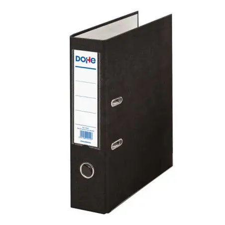 Dohe Archivador de Palanca Tamaño A4 - Lomo Ancho 70mm - Ollao, Rado y Tarjetero en el Lomo - Carton Forrado con Polipropileno -