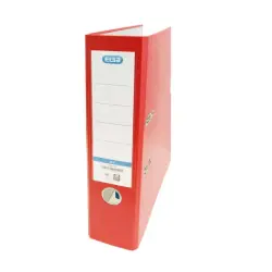 Elba Rado Top Archivador Tamaño Folio - Con Palanca y Rado - Ancho de 80mm - Forrado Exterior de Plastico - Interior de Papel -