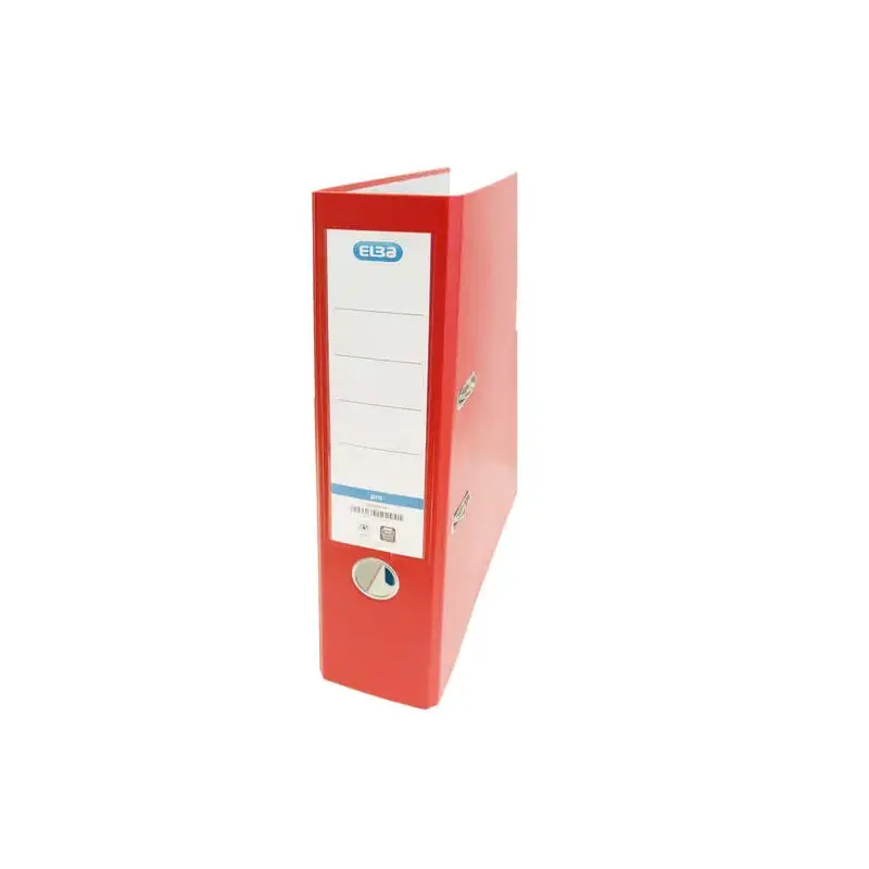 Elba Rado Top Archivador Tamaño Folio - Con Palanca y Rado - Ancho de 80mm - Forrado Exterior de Plastico - Interior de Papel -