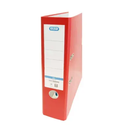 Elba Rado Top Archivador Tamaño Folio - Con Palanca y Rado - Ancho de 80mm - Forrado Exterior de Plastico - Interior de Papel -