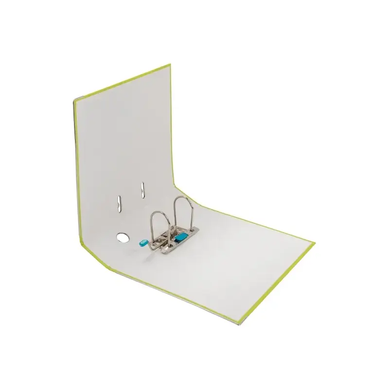 Elba Rado Top Archivador Palanca A4 - Lomo de 80mm - Ollao, Rado y Tarjetero con Etiqueta - Resistente y Duradero - Color Lima |