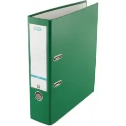 Elba Rado Top Archivador Tamaño Folio - Con Palanca y Rado - Ancho de 80mm - Forrado Exterior de Plastico - Interior de Papel -