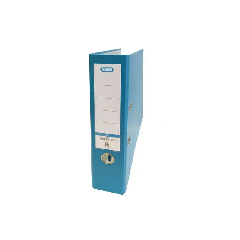 Elba Archivador Palanca Rado Top Folio - Lomo 80mm - Forrado Exterior Plastico - Interior Papel - Color Turquesa | Ahorro Imprim