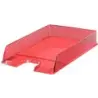 Esselte Europost Bandeja Portadocumentos - Plastico Transparente - Formato Vertical - A4 - Color Rojo | Ahorro Imprimiendo