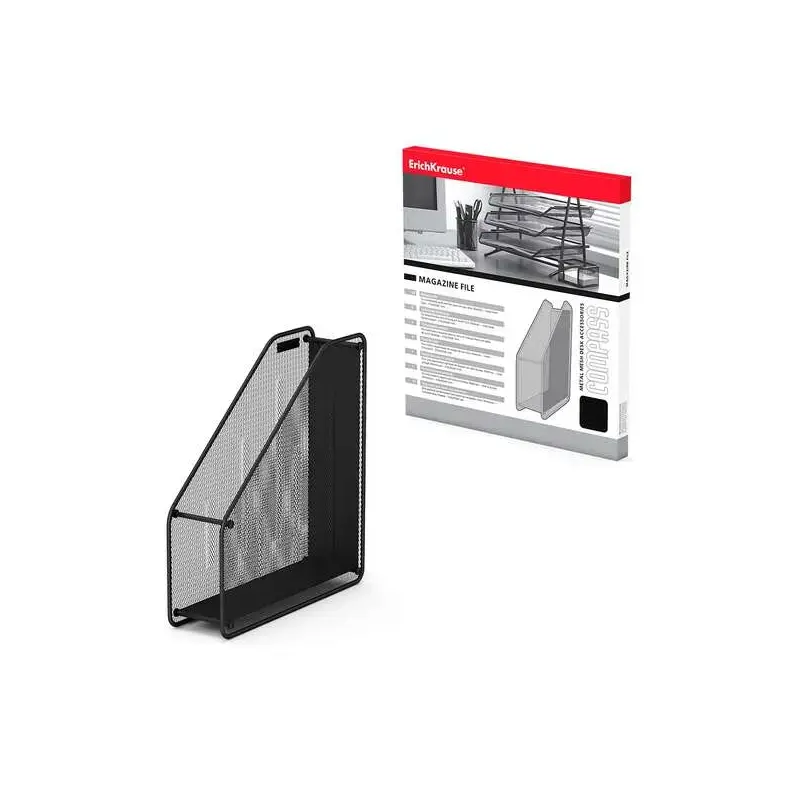 Erichkrause Revistero Compass Classic - Funcional, Practica y Moderna - Acero Inoxidable - Color Negro | Ahorro Imprimiendo