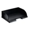 Leitz Plus Jumbo Bandeja Portadocumentos de Gran Capacidad - Acceso Apaisado - Hasta 10uds Apilables - Color Negro | Ahorro Impr