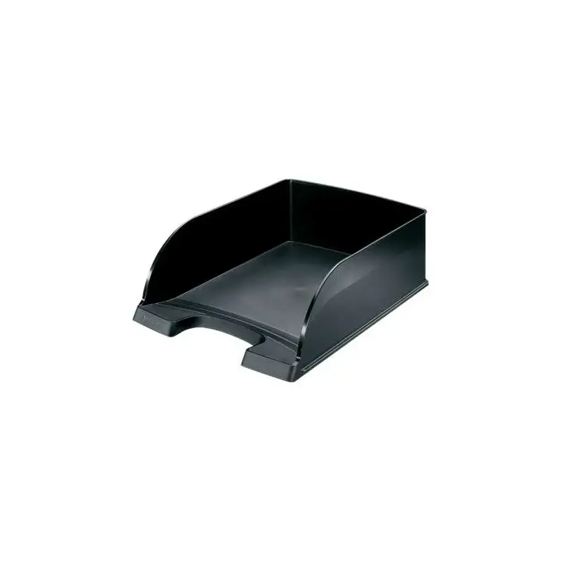 Leitz Plus Jumbo Bandeja Portadocumentos de Gran Capacidad - Formato Vertical A4 - Hasta 8uds Apilables - Color Negro | Ahorro I