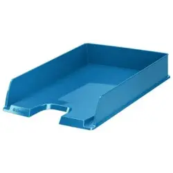 Esselte Europost Vivida Bandeja Portadocumentos - Formato Vertical - A4 - Espacio para Etiqueta Identificativa - Color Azul | Ah