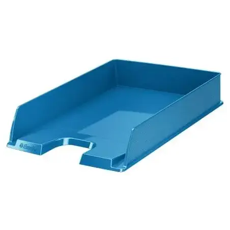 Esselte Europost Vivida Bandeja Portadocumentos - Formato Vertical - A4 - Espacio para Etiqueta Identificativa - Color Azul | Ah