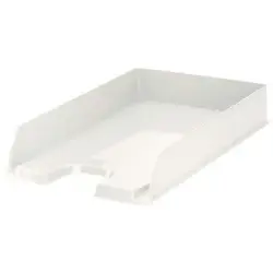 Esselte Europost Vivida Bandeja Portadocumentos - Formato Vertical - A4 - Espacio para Etiqueta Identificativa - Color Blanco |