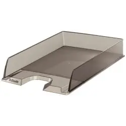 Esselte Europost Bandeja Portadocumentos - Plastico Transparente - Formato Vertical - A4 - Color Fume Transparente | Ahorro Impr