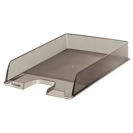 Esselte Europost Bandeja Portadocumentos - Plastico Transparente - Formato Vertical - A4 - Color Fume Transparente | Ahorro Impr