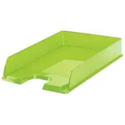 Esselte Europost Bandeja Portadocumentos - Plastico Transparente - Formato Vertical - A4 - Color Verde Transparente | Ahorro Imp