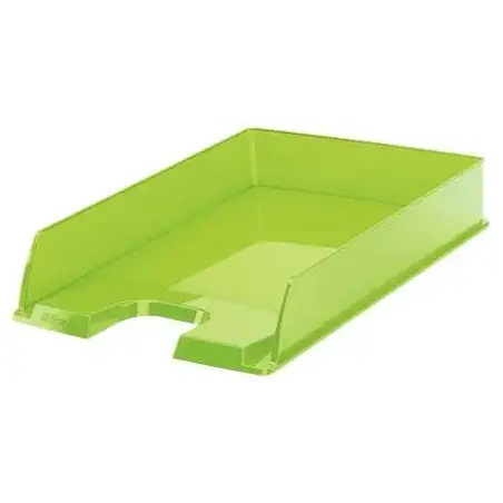 Esselte Europost Bandeja Portadocumentos - Plastico Transparente - Formato Vertical - A4 - Color Verde Transparente | Ahorro Imp