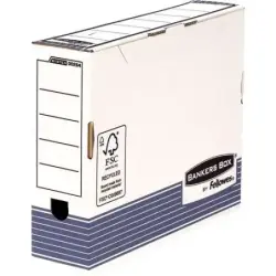 Fellowes Bankers Box Caja de Archivo Definitivo 80mm A4 - Montaje Automatico Fastfold - Carton Reciclado Certificacion FSC | Aho