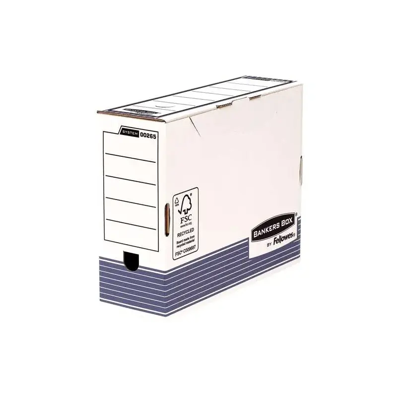 Fellowes Bankers Box Caja de Archivo Definitivo 100mm A4 - Montaje Automatico Fastfold - Carton Reciclado Certificacion FSC | Ah
