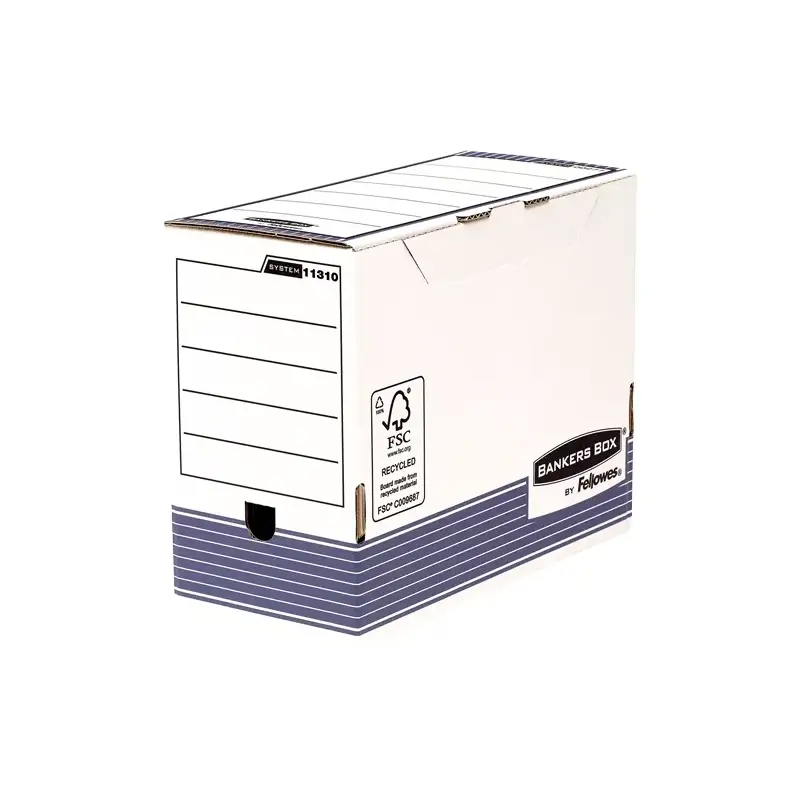 Fellowes Bankers Box Pack de 10 Cajas de Archivos Tamaño A4+ Fastfold - Medidas Internas 24.9x14.3x33cm - Medidas Externas 25.3x