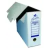 Mariola Caja de Archivo Definitivo Tamaño Folio - Medidas 25,5x10x35,5cm - Ideal para Organizar Documentos - Color Blanco y Azul