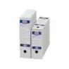 Elba Caja de Archivo Definitivo Folio - Resistente y Duradera - Ideal para Organizar Documentos - Color Blanco y Azul | Ahorro I