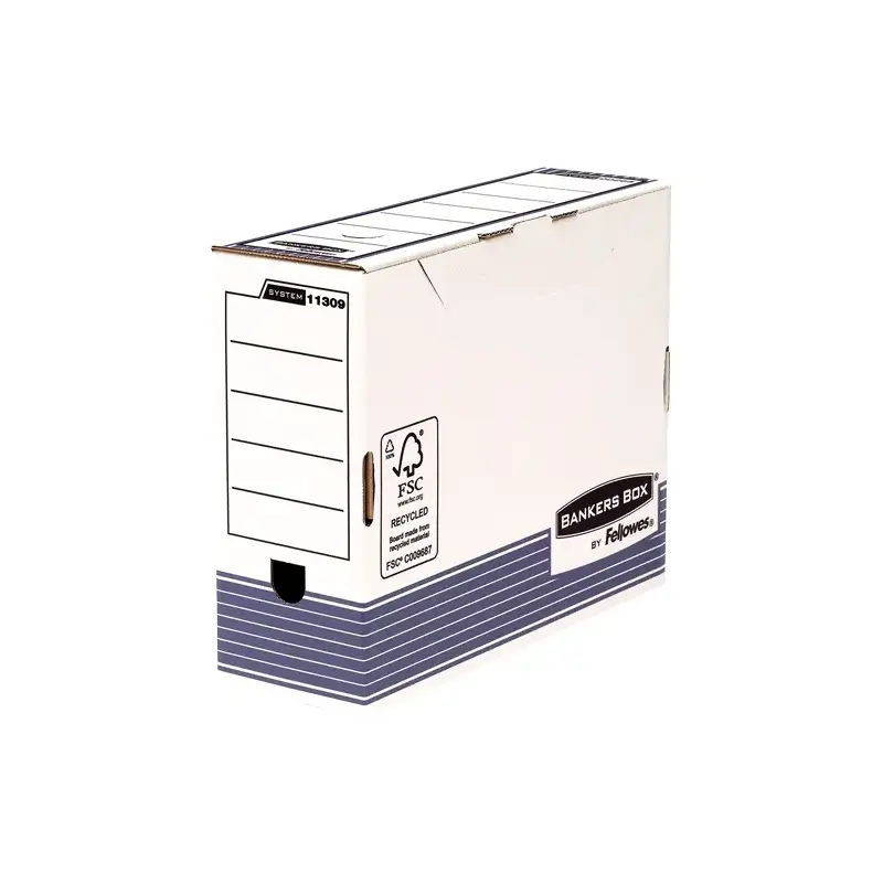 Fellowes Bankers Box Pack de 10 Cajas de Archivo Definitivo Tamaño A4 Fastfold - Certificacion FSC - Medidas Internas 26x10x31.5