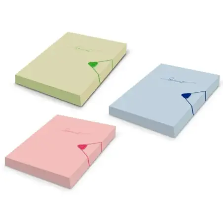 Bismark Carpeta para Proyectos A4 - Medidas 310x230x40mm - Fabricada en Polipropileno - Cierre con Goma - Colores Pastel Surtido