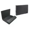 Bismark Carpeta para Proyectos - Medidas 350x230x50mm - Fabricada en Carton - Cierre con Gomas - Color Negro | Ahorro Imprimiend