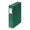Dohe Caja para Proyectos Lomo 7cm - Carton Forrado con Papel Impreso y Plastificado - Cierre con Gomas - Color Verde | Ahorro Im