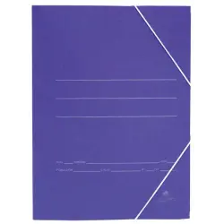 Mariola Carpeta de Carton Sencilla Folio 500gr/m2 - Medidas 34x25x1cm - Cierre con Goma Elastica - Color Azul mate | Ahorro Impr