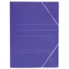 Mariola Carpeta de Carton Sencilla Folio 500gr/m2 - Medidas 34x25x1cm - Cierre con Goma Elastica - Color Azul mate | Ahorro Impr