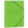 Mariola Carpeta de Carton Estucado con Solapas Folio 500gr/m2 - Medidas 34x25x1cm - Cierre con Goma Elastica - Color Verde | Aho
