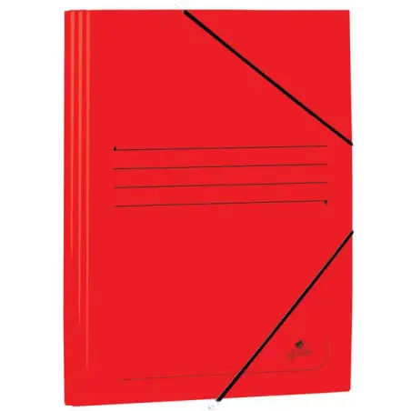 Mariola Carpeta de Carton Estucado con Solapas Folio 500gr/m2 - Medidas 34x25x1cm - Cierre con Goma Elastica - Color Rojo | Ahor