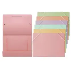 Bismark Carpeta con Solapas A5 - Polipropileno - Cierre de Gomas - Colores Pastel Surtidos | Ahorro Imprimiendo