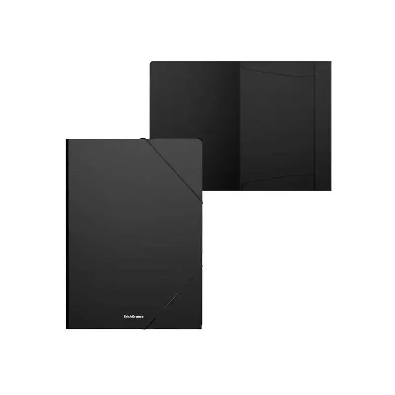Erichkrause Matt Classic Carpeta Solapas A4 - Fabricada en Polipropileno - Color Negro | Ahorro Imprimiendo