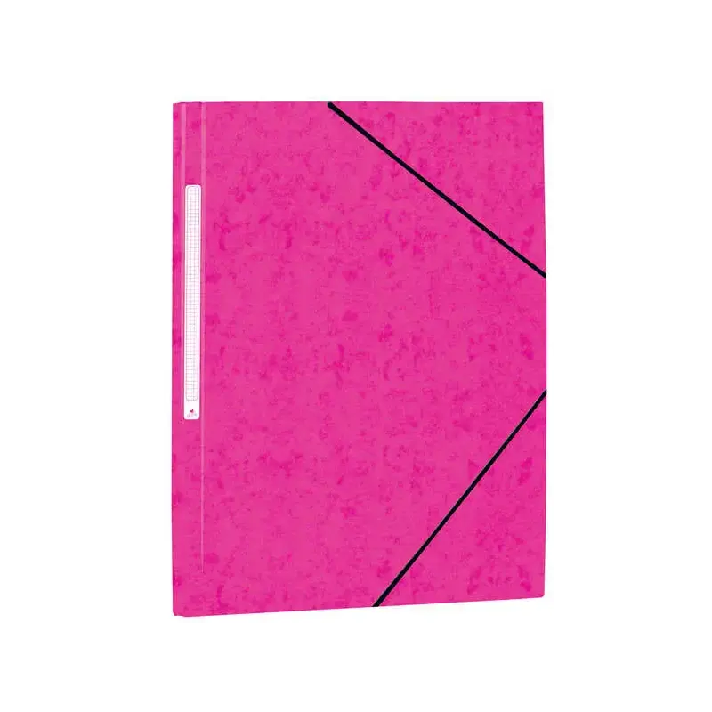 Mariola Carpeta de Carton Simil Prespan con Etiqueta en Lomo Folio 500gr/m2 - Medidas 34x25cm - Cierre con Goma Elastica - Color