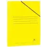 Mariola Carpeta de Carton Plastificado Folio 500gr/m2 - Medidas 34x25cm - Cierre con Goma Elastica - Color Amarillo | Ahorro Imp