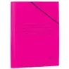 Mariola Carpeta de Carton Plastificado Folio 500gr/m2 - Medidas 34x25cm - Cierre con Goma Elastica - Color Fucsia | Ahorro Impri