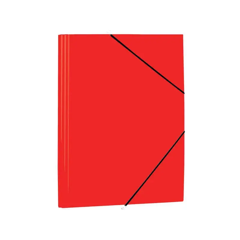 Mariola Carpeta de Polipropileno con Solapas 450 Micras - Formato Folio - Medidas 34x25cm - Cierre con Goma Elastica - Color Roj