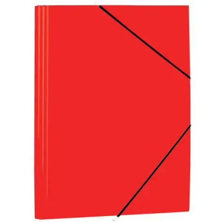 Mariola Carpeta de Polipropileno con Solapas 450 Micras - Formato Folio - Medidas 34x25cm - Cierre con Goma Elastica - Color Roj
