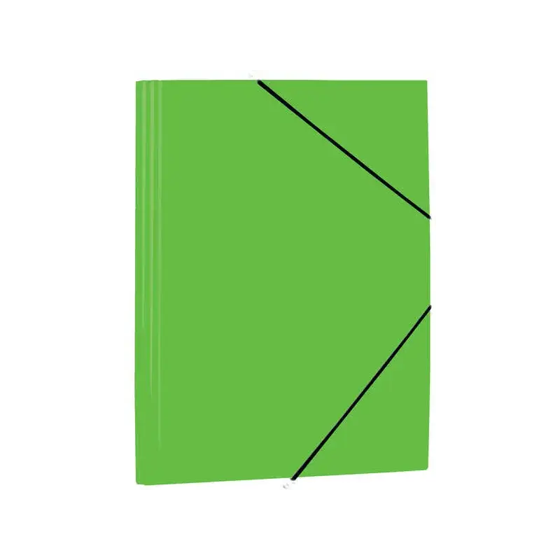 Mariola Carpeta de Polipropileno con Solapas 450 Micras - Formato Folio - Medidas 34x25cm - Cierre con Goma Elastica - Color Ver