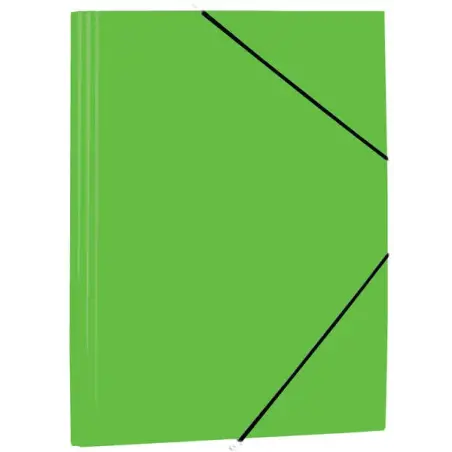 Mariola Carpeta de Polipropileno con Solapas 450 Micras - Formato Folio - Medidas 34x25cm - Cierre con Goma Elastica - Color Ver