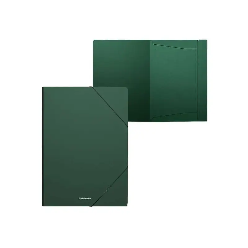 Erichkrause Matt Classic Carpeta Solapas A4 - Fabricada en Polipropileno - Color Verde | Ahorro Imprimiendo