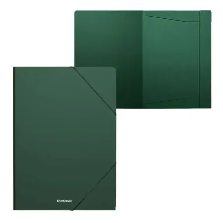 Erichkrause Matt Classic Carpeta Solapas A4 - Fabricada en Polipropileno - Color Verde | Ahorro Imprimiendo