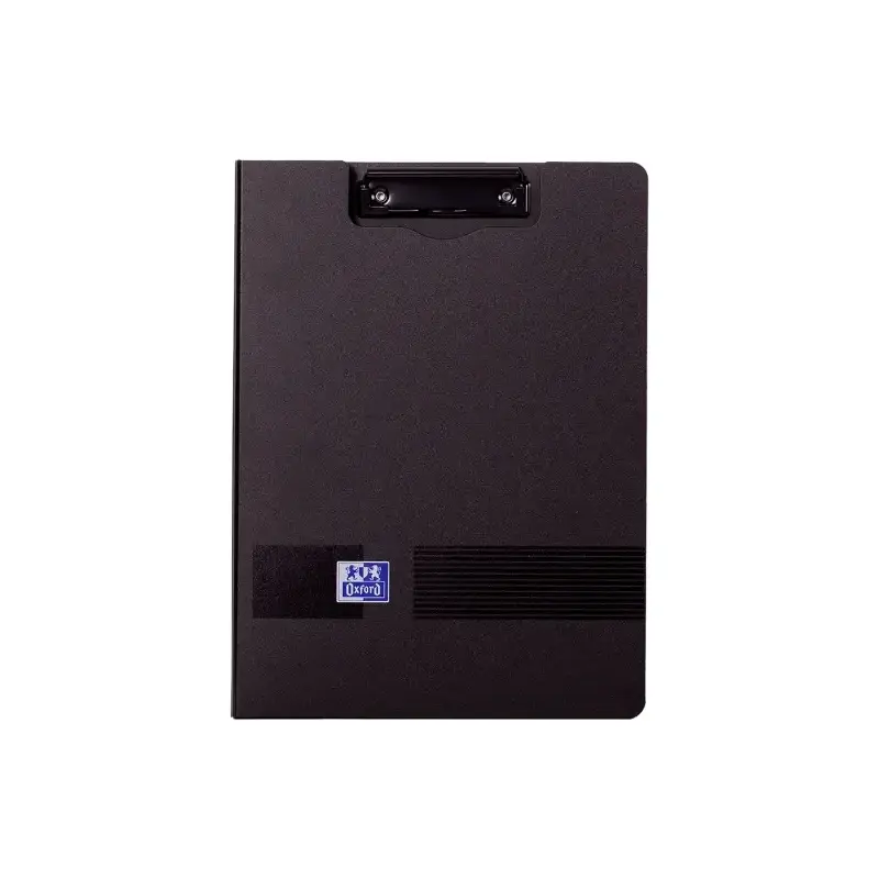 Oxford Live & Go Carpeta con Pinza Metalica - Fabricada en Polifoam - Bolsillo Interior - Color Negro | Ahorro Imprimiendo