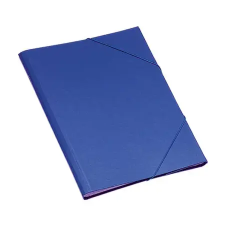 Dohe Carpeta Clasificadora 12 Departamentos - Formato Folio - Carton Plastificado - Cierre con Gomas - Color Azul | Ahorro Impri