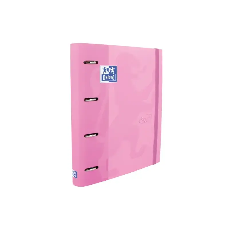 Oxford Touch A4+ Europeanbinder - Tapa Extradura Resistente - Lomo de 45mm - Anillas 4Dx35mm - Recambio 5x5 Incluido - Color Fuc