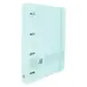 Oxford Live & Go A4+ Polyfoam Europeanbinder - Lomo de 45mm - Anillas de 4Dx35mm - Incluye Recambio 5x5 - Color Azul Pastel | Ah